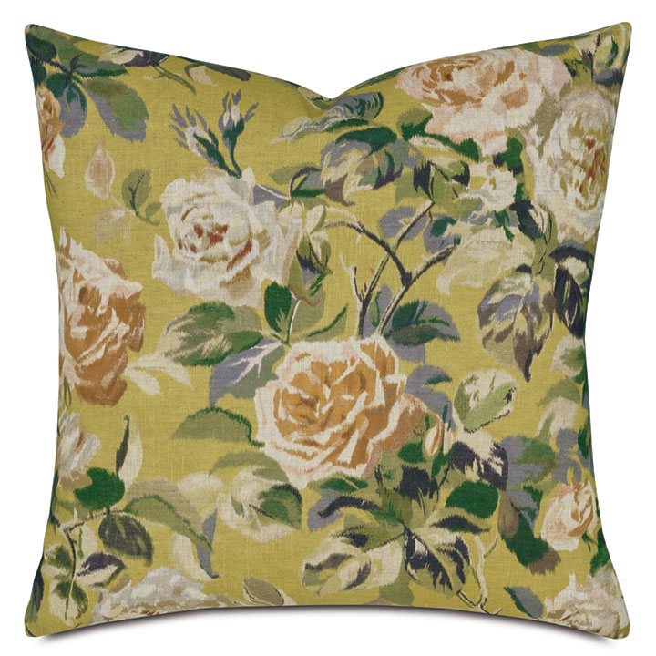 MAURIER FLORAL DECORATIVE PILLOW