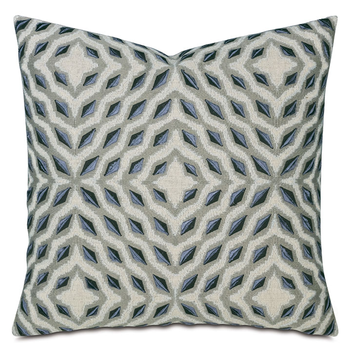 TIERNEY EMBROIDERED DECORATIVE PILLOW