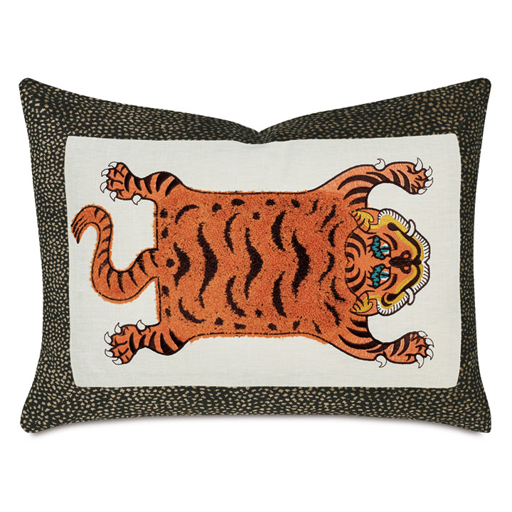 CHRISTIAN TIGER DECORATIVE PILLOW