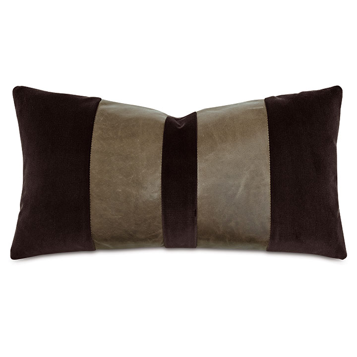 ORIEL STRIPE DECORATIVE PILLOW IN BROWN