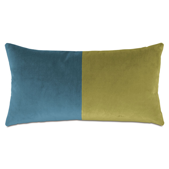 UMA COLORBLOCK DECORATIVE PILLOW IN CHROMATIC HUES