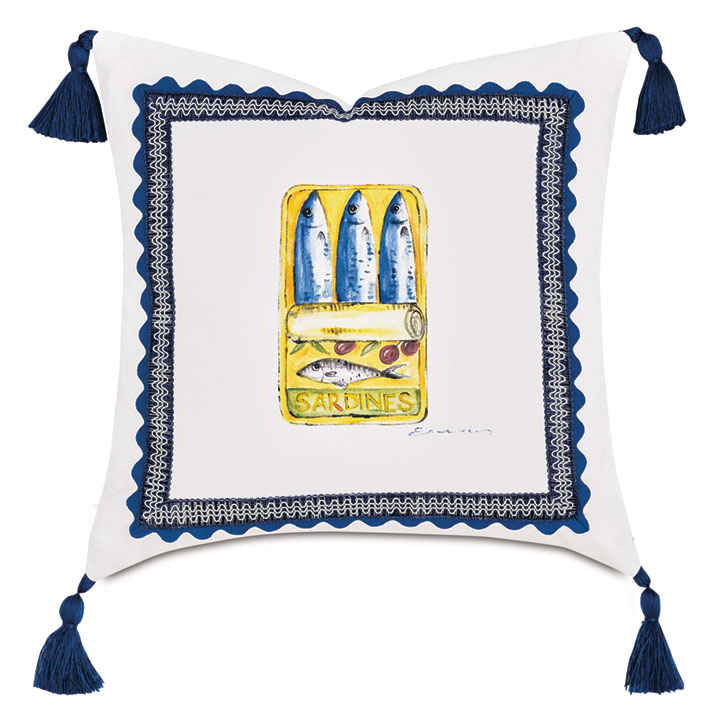 TINNED SARDINES DECORATIVE PILLOW