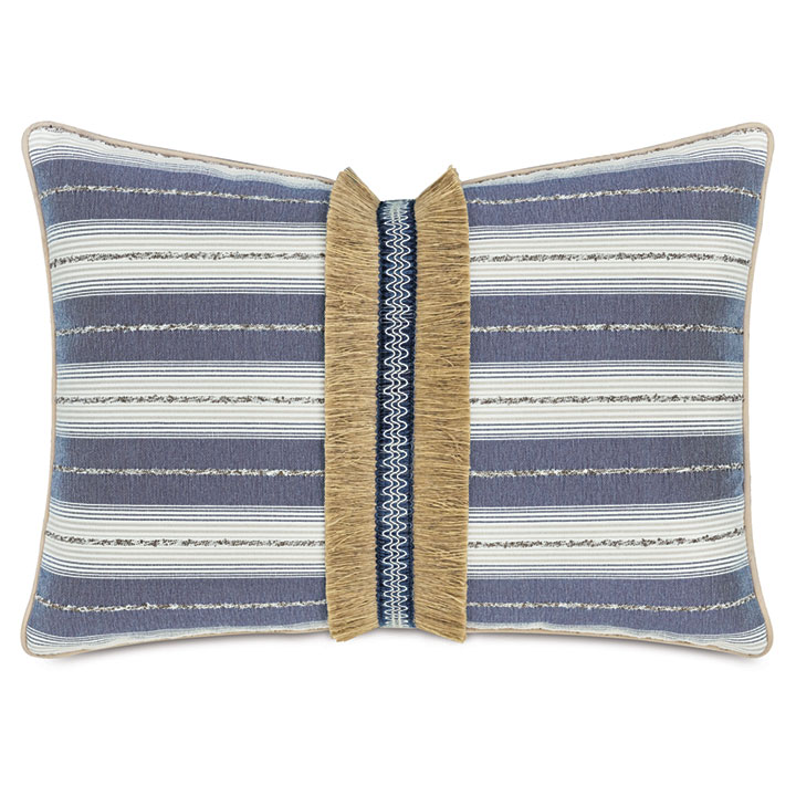 WELLERMAN FRINGE DECORATIVE PILLOW IN COASTAL