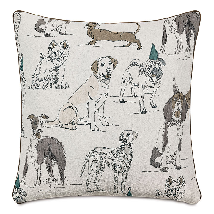 BuddyS Bash Textured Decorative Pillow