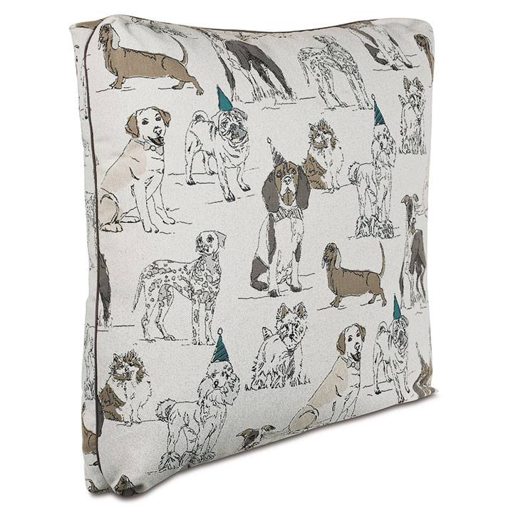 BuddyS Bash Textured Decorative Pillow