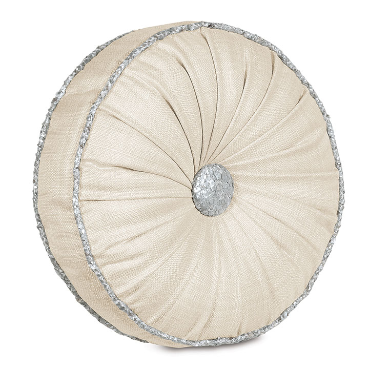 TINSEL TAMBOURINE DECORATIVE PILLOW