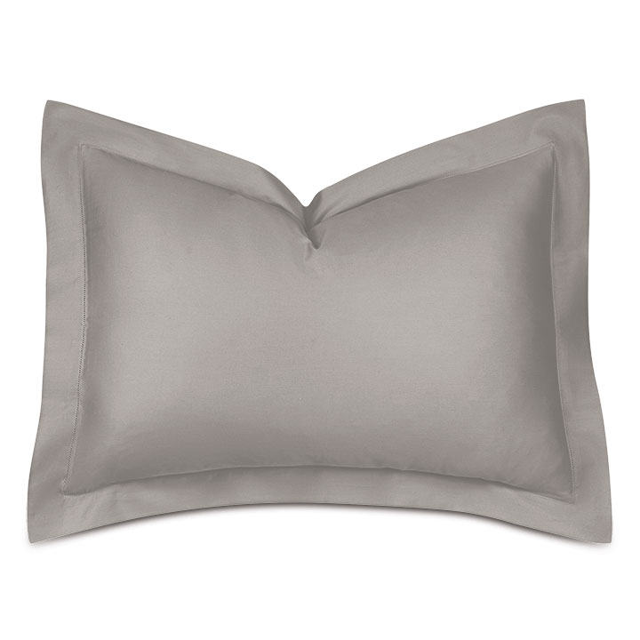 Deluca Sateen Standard Sham in Dove