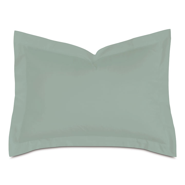 Deluca Sateen Standard Sham in Sea