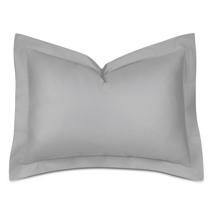 Deluca Sateen Standard Sham in Silver