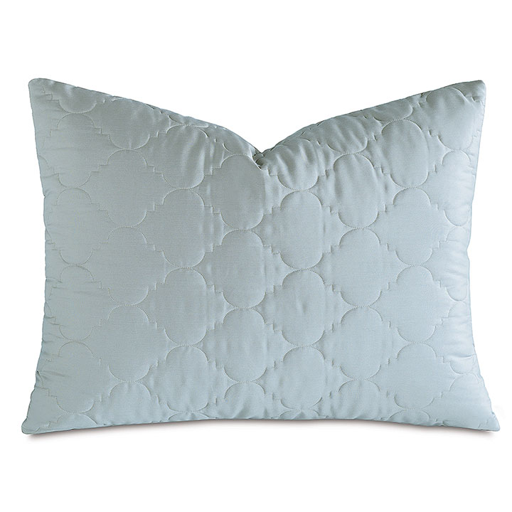 Viola Quilted Standard Sham in Sea