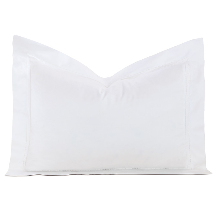 Lusso Sateen Standard Sham in White