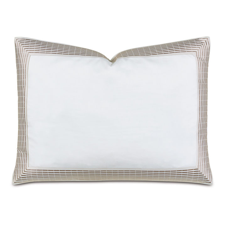 Kolette Embroidered Border Standard Sham