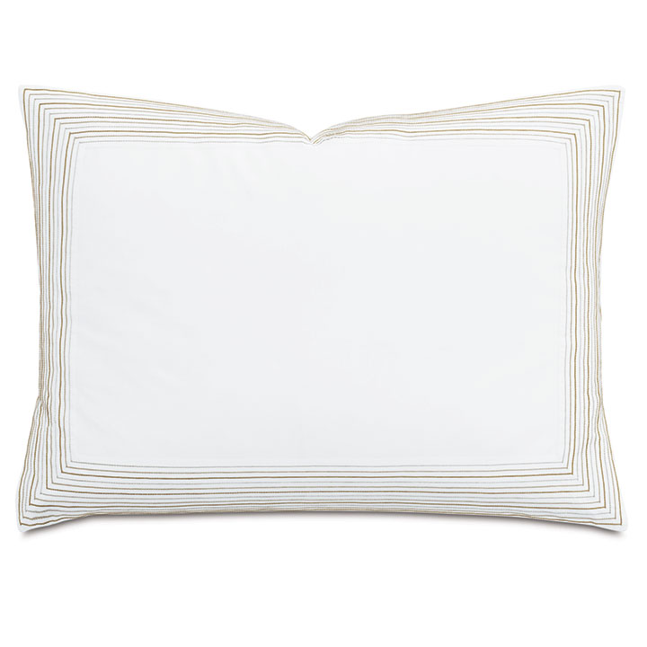 EMBER SATIN STITCH STANDARD SHAM