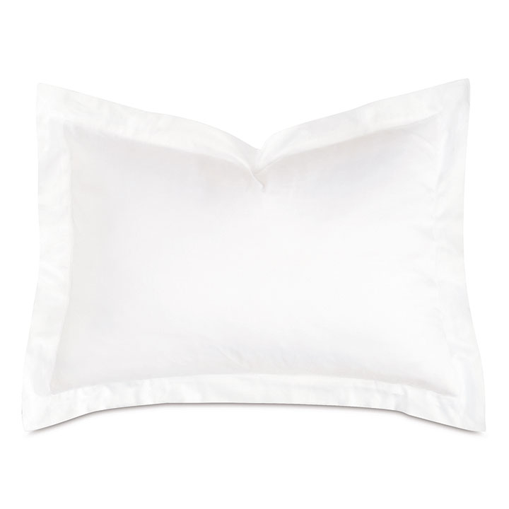 Fresco Sateen Standard Sham in White