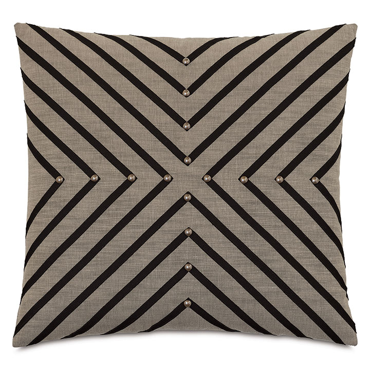 TALENA NAILHEADS DECORATIVE PILLOW