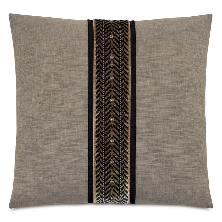 TALENA NAILHEADS DECORATIVE PILLOW