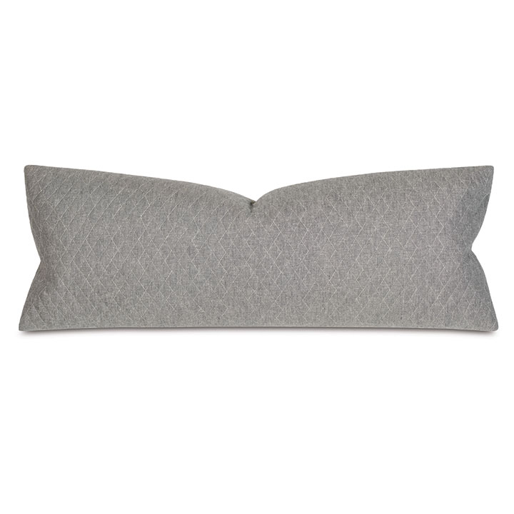 Ridge Quilted Oblong Decorative Pillow