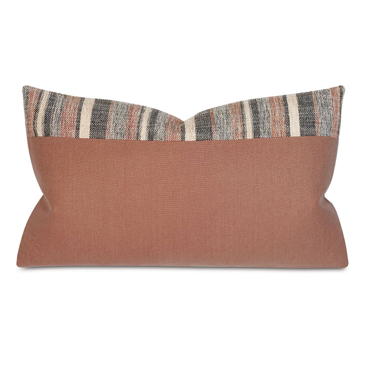 Ridge Colorblock Decorative Pillow