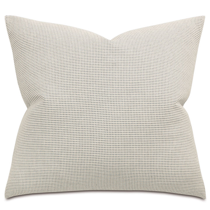 Xander Geometric Euro Sham in Quarry