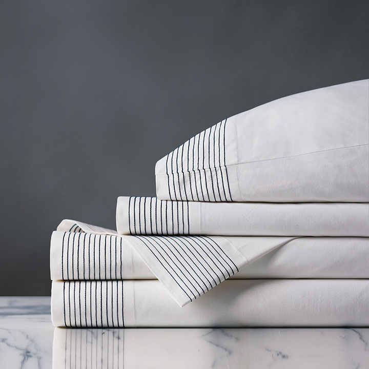 Marsden Sheet Set In Navy