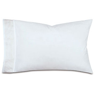 Marsden Satin Stitch Pillowcase in Bisque