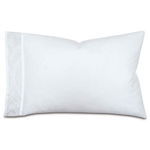 Marsden Satin Stitch Pillowcase in Dove