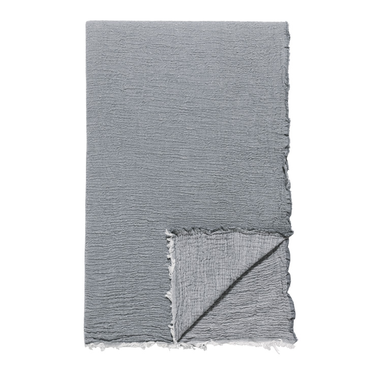 Delaveen Cotton Throw In Gray