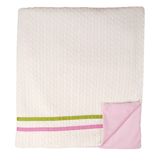 Preppy Ivory Throw