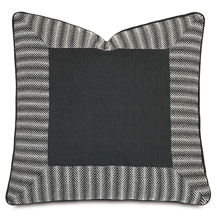 TAOS MITERED BORDER DECORATIVE PILLOW