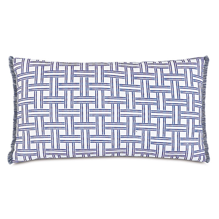 VIZCAYA FAUX BASKETWEAVE DECORATIVE PILLOW