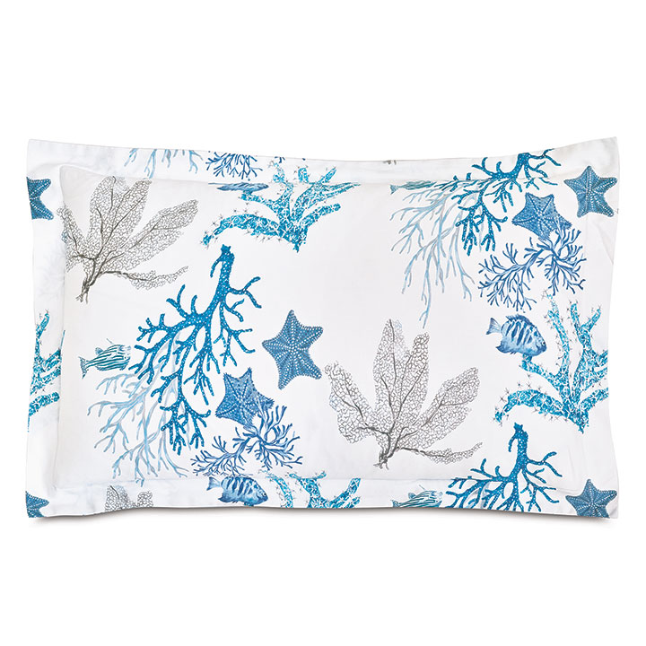 VIZCAYA CORAL REEF DECORATIVE PILLOW