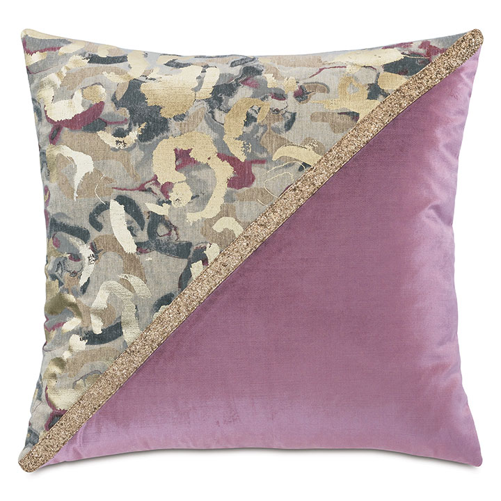 Valentina Color Block Decorative Pillow (Right)