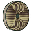 LORENZO TAMBOURINE DECORATIVE PILLOW