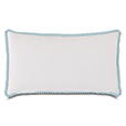 Magnolia Hand-Painted Monogram Decorative Pillow