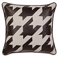 Hoffman Walnut Houndstooth Applique