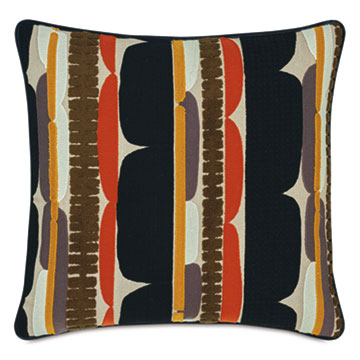 SOL EMBROIDERED DECORATIVE PILLOW