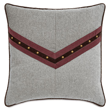 CRISTOBAL NAILHEAD DECORATIVE PILLOW
