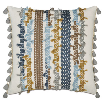 DALEYZA EMBROIDERED DECORATIVE PILLOW