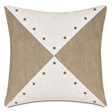 LEVI NAILHEAD DECORATIVE PILLOW