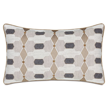 LEVI EMBROIDERED DECORATIVE PILLOW