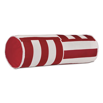 RIPTIDE NECKROLL PILLOW IN RED