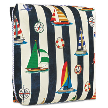 SARDINIA NAUTICAL DECORATIVE PILLOW IN NAVY
