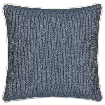 DOWNWIND WOVEN DECORATIVE PILLOW IN DENIM
