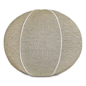 DOWNWIND SPHERICAL DECORATIVE PILLOW IN NATURAL