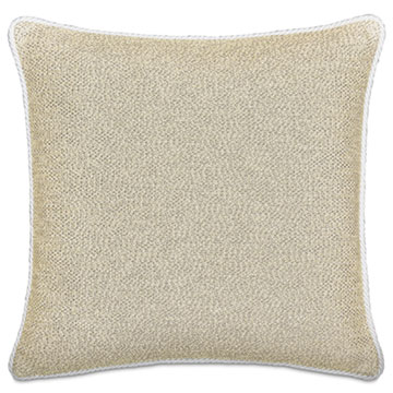 DOWNWIND WOVEN DECORATIVE PILLOW IN CREAM