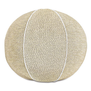 DOWNWIND SPHERICAL DECORATIVE PILLOW IN CREAM