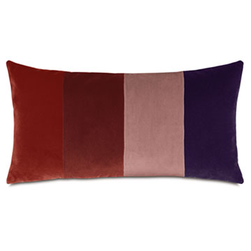 UMA COLORBLOCK DECORATIVE PILLOW IN JEWEL