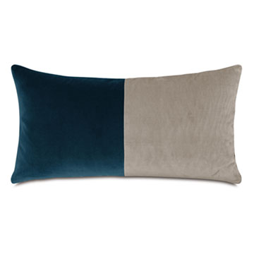 UMA COLORBLOCK DECORATIVE PILLOW IN EARTH TONE