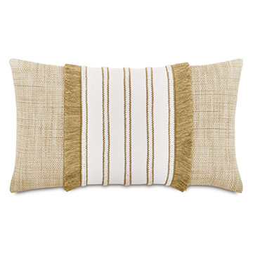 WREN TRIM APPLIQUE DECORATIVE PILLOW