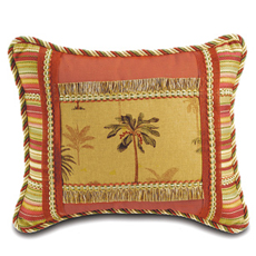 Abalone: Coco Collage With Cord Decorative Pillow